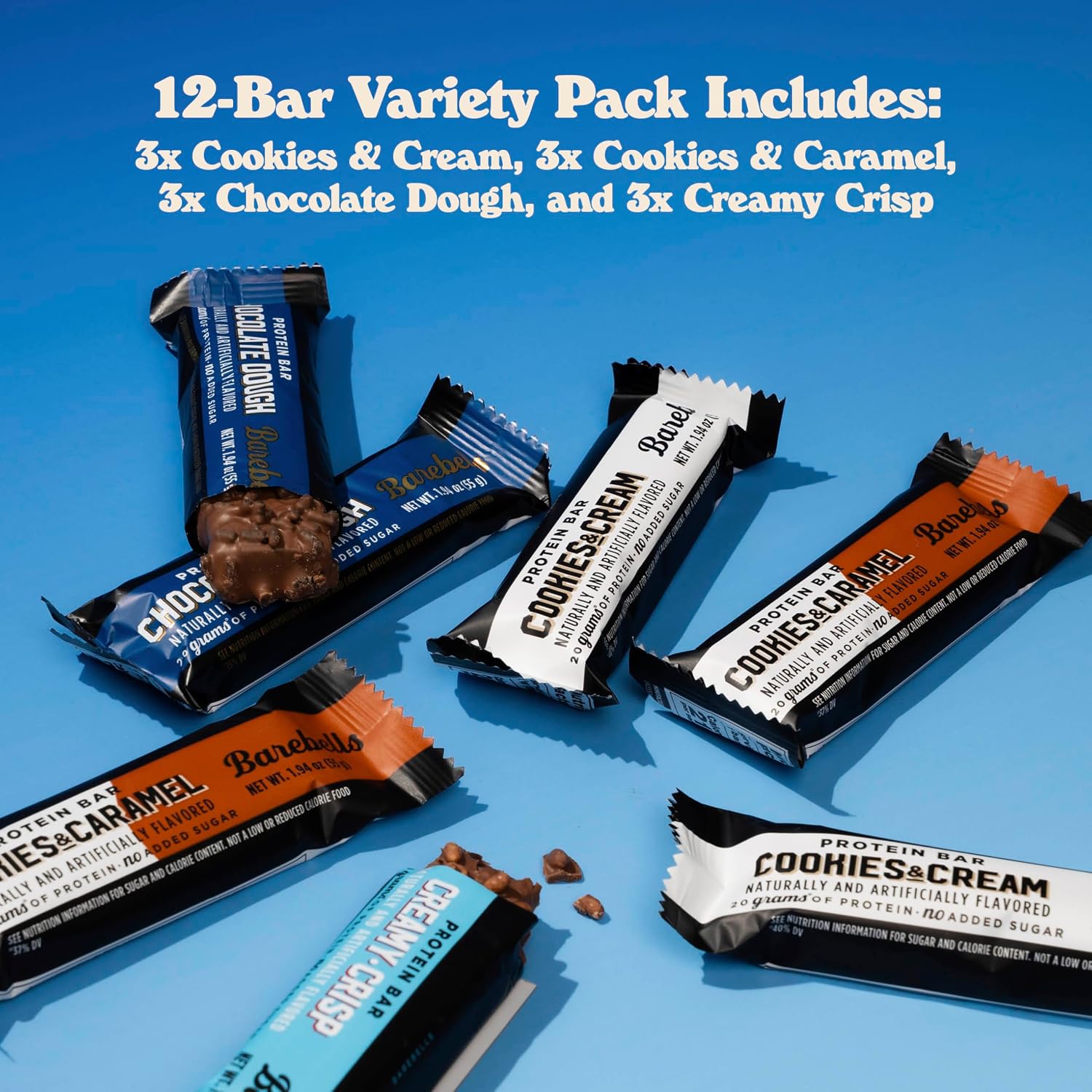 Barebells Protein Bars Favorites Variety Pack – 12 Bars 20g of Protein