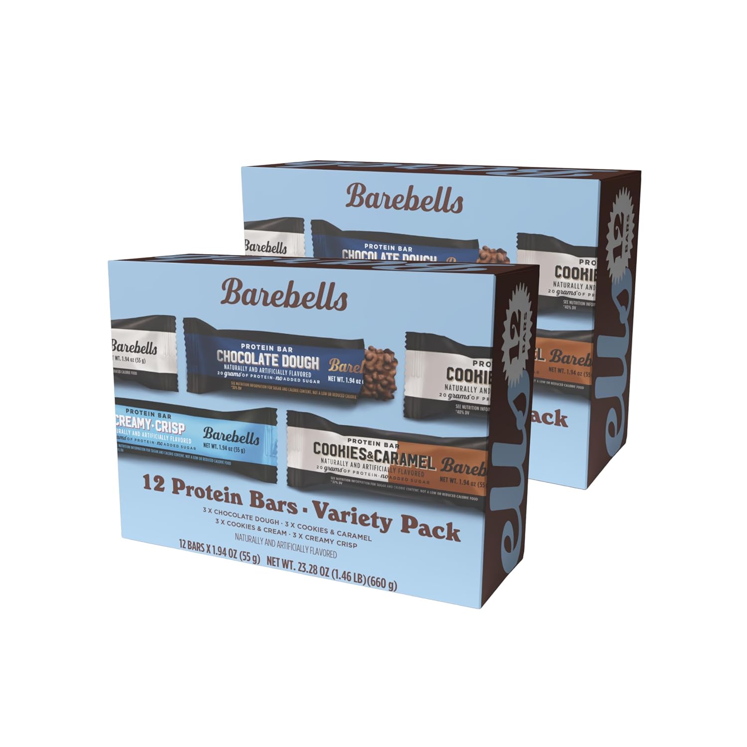 Barebells Protein Bars Favorites Variety Pack – 24 Bars 20g of Protein