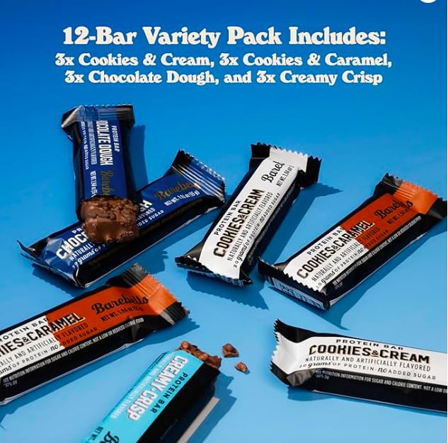Barebells Protein Bars Favorites Variety Pack – 24 Bars 20g of Protein