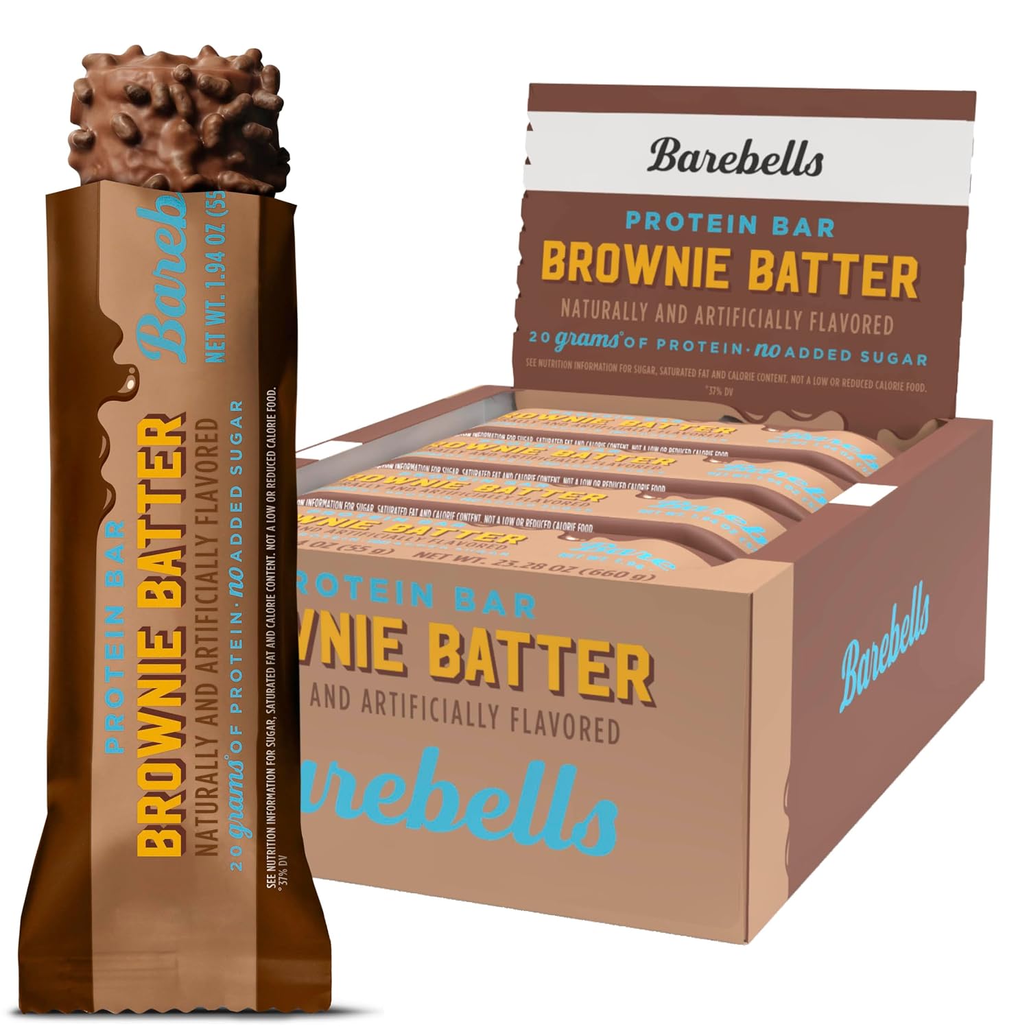 Barebells Protein Bars Brownie Batter, 55g, 12-Pack