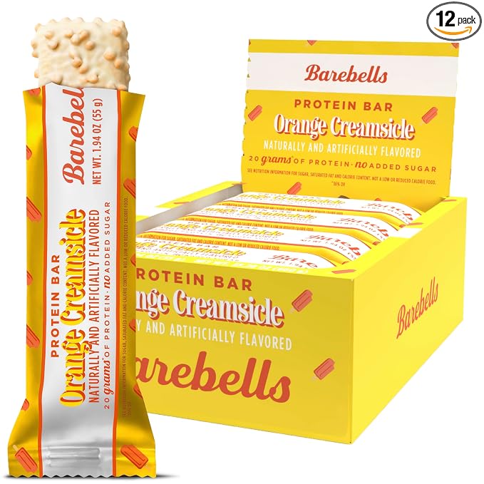 Barebells Orange Creamsicle Protein Bars, 20g Protein,12 Pack