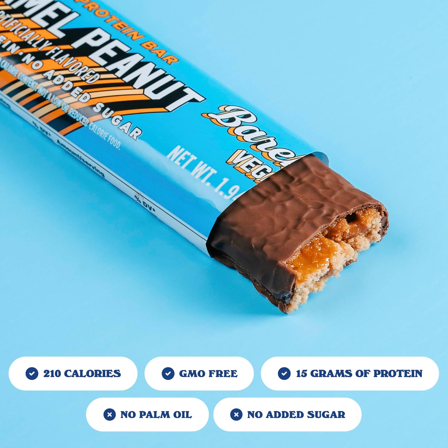 Barebells Vegan Protein Bars Peanut Caramel, 24-Pack