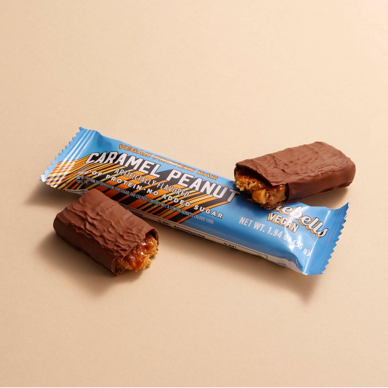 Barebells Vegan Protein Bars Peanut Caramel, 24-Pack