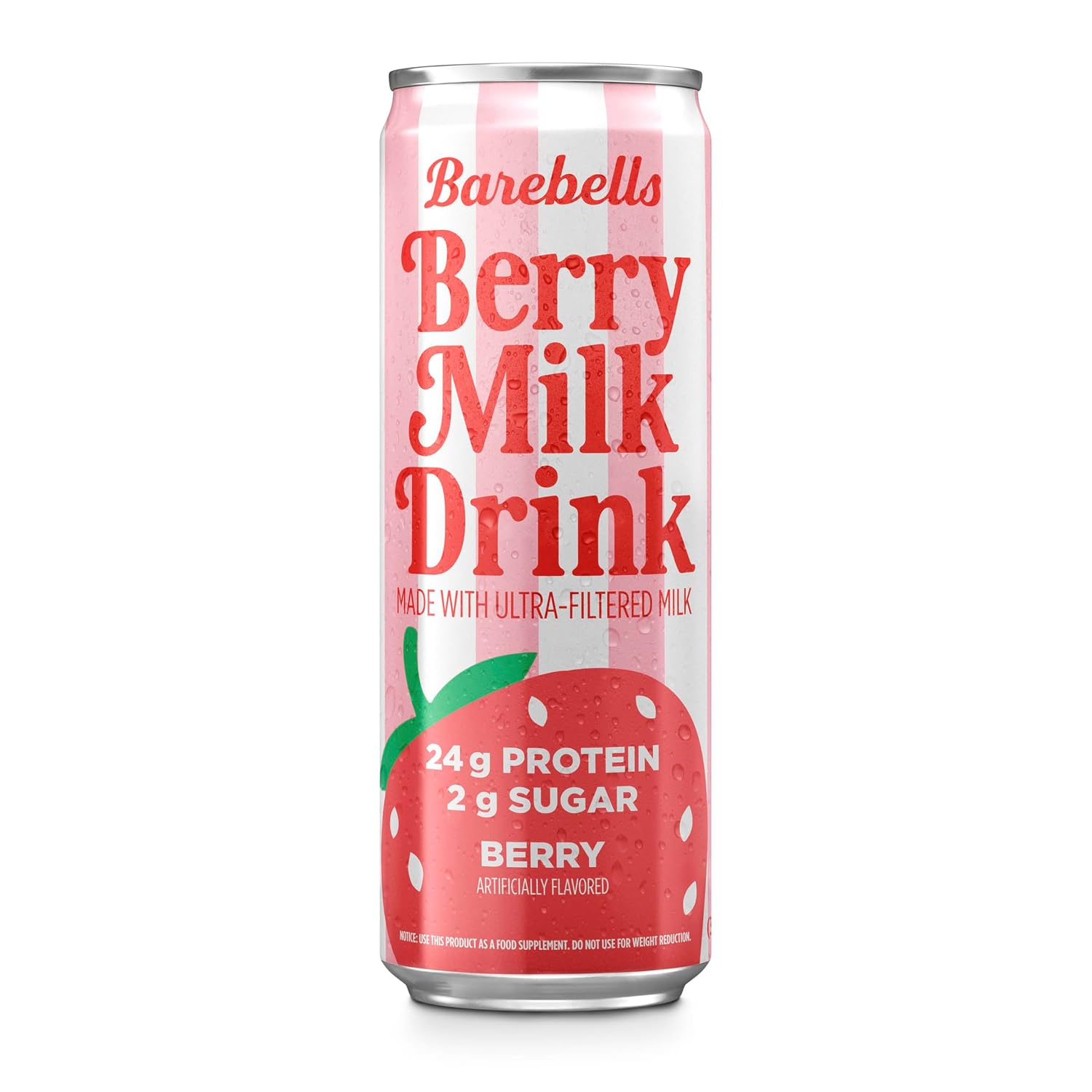 Barebells Protein Milk Drink, Berry, 24g Protein, 11 fl oz, 12 Pack