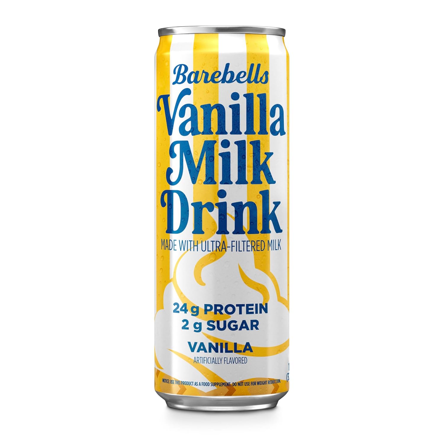 Barebells Protein Milk Drink, Vanilla, 24g Protein, 11 fl oz, 12 Pack