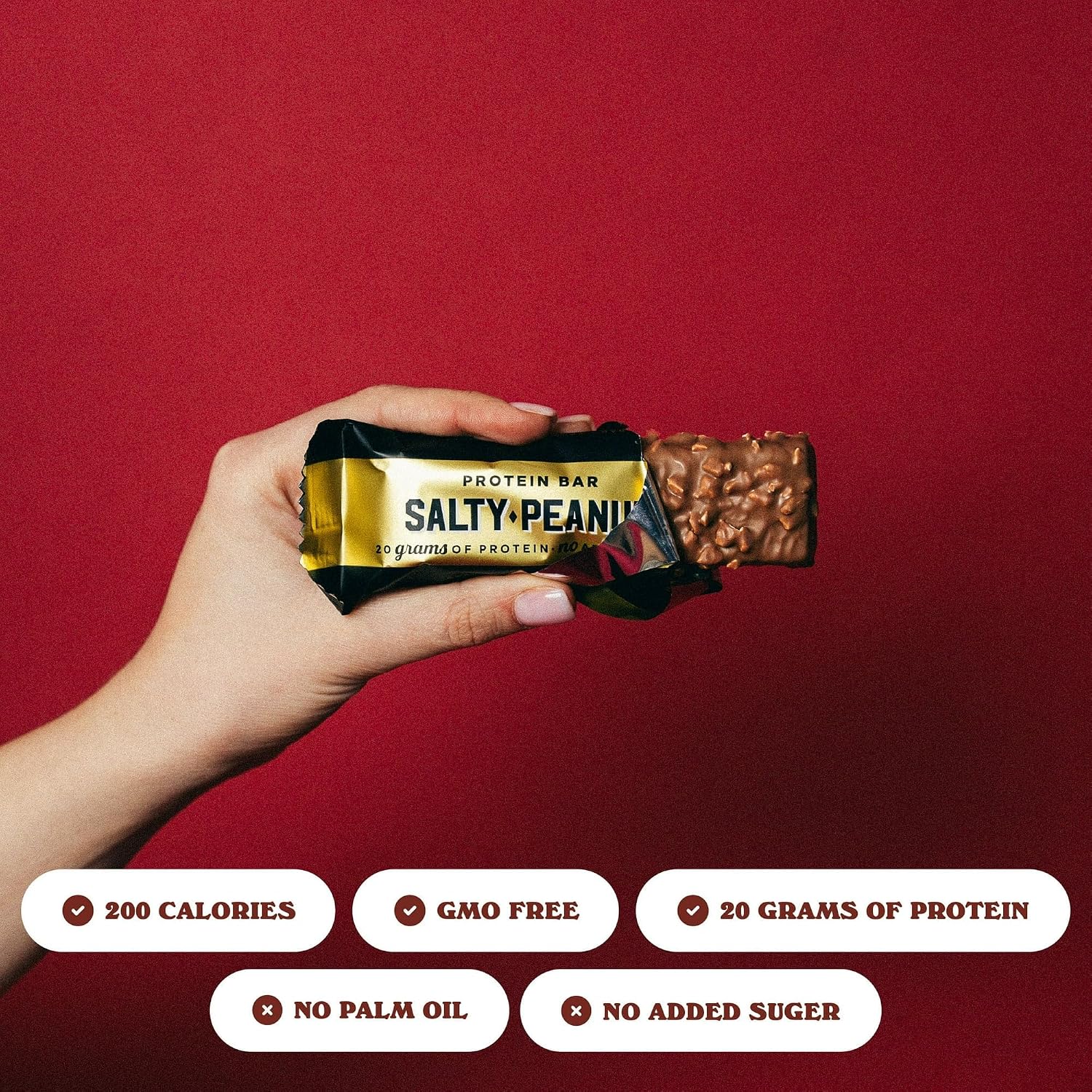 Barebells Protein Bars Salty Peanut, 55g, 24-Pack