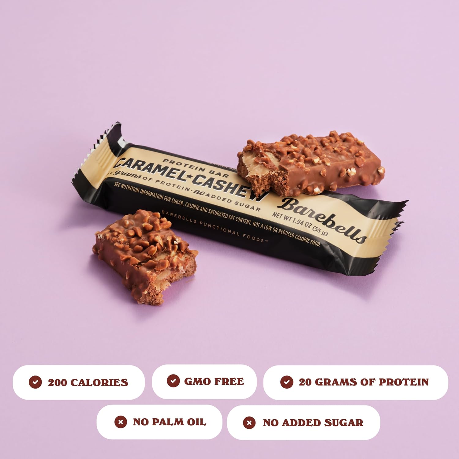 Barebells Protein Bar Variety Pack, Caramel Cashew & Cookies & Cream