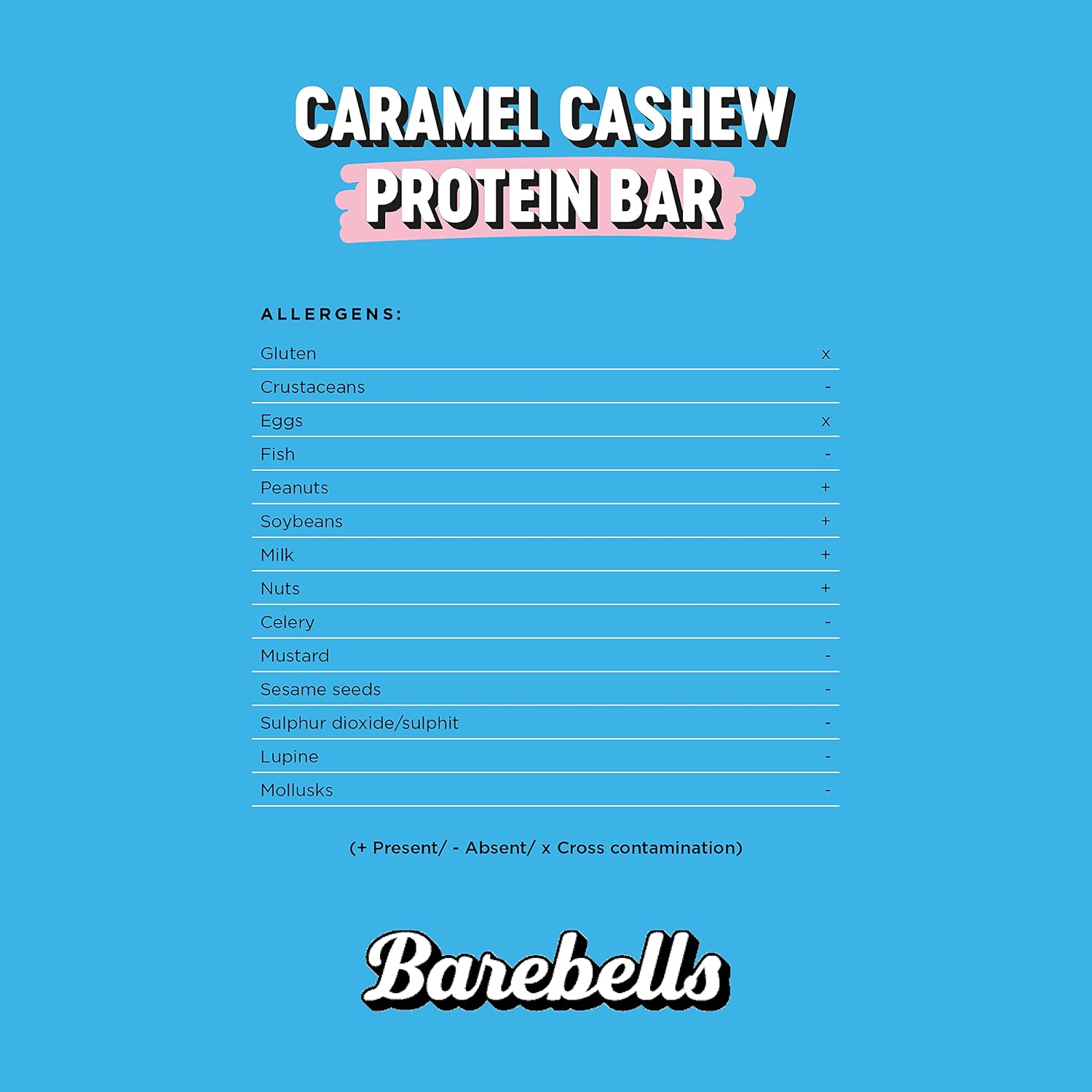 Barebells Protein Bar 55g x 12 bars (Caramel & Cashew)