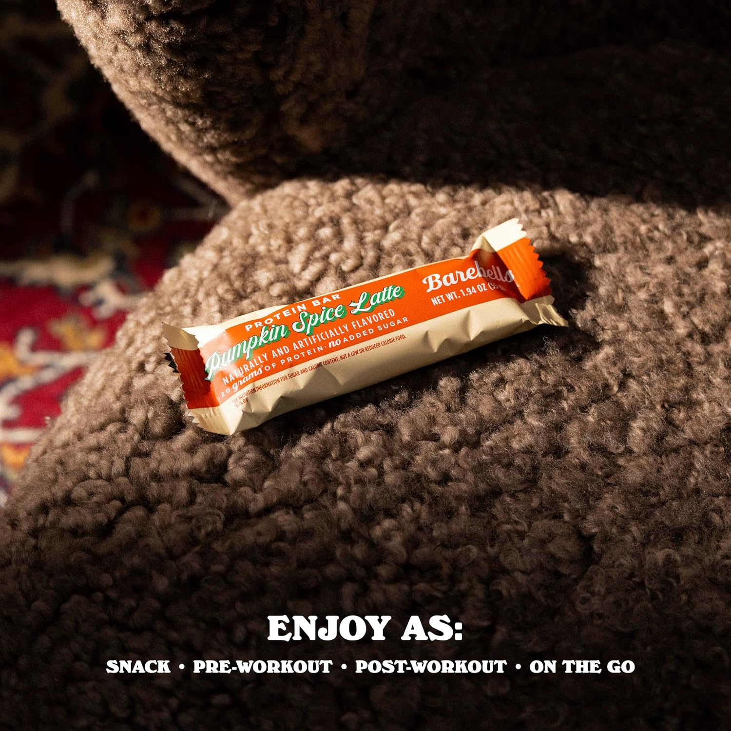 Barebells Pumpkin Spice Latte Protein Bars, 20g Protein, 55g Bars, 12-Pack